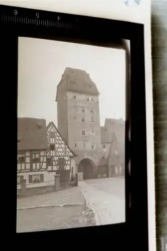 tolles altes Negativ - Hersbruch Wassertor  - 20-30er Jahre 