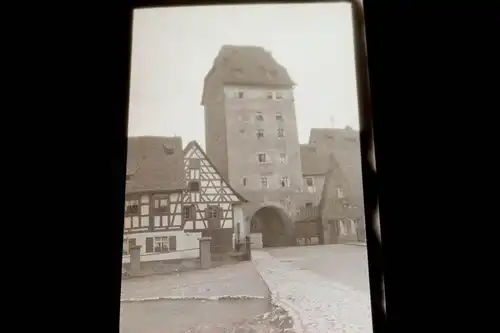 tolles altes Negativ - Hersbruch Wassertor  - 20-30er Jahre 