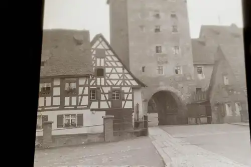 tolles altes Negativ - Hersbruch Wassertor  - 20-30er Jahre 