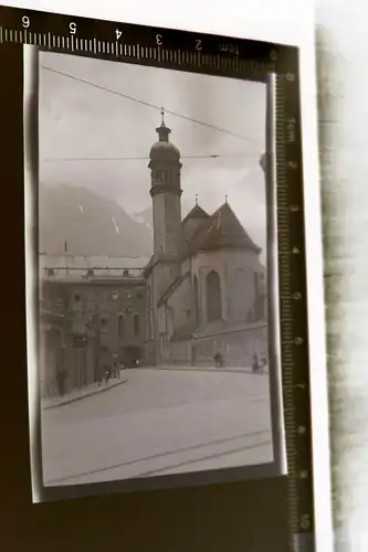 tolles altes Negativ -  Franziskanerplatz  in Innsbruck - 20-30er Jahre 