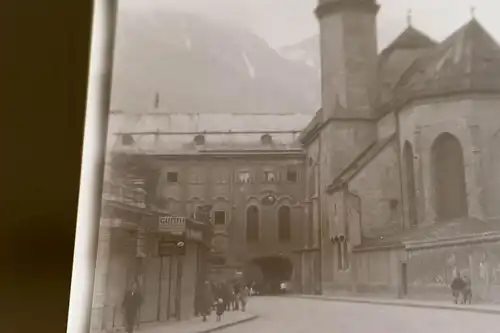 tolles altes Negativ -  Franziskanerplatz  in Innsbruck - 20-30er Jahre 