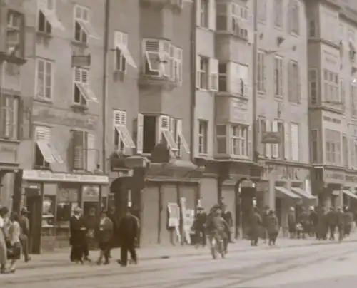 tolles altes Negativ -  Maria Theresien Strasse in Innsbruck - 20-30er Jahre