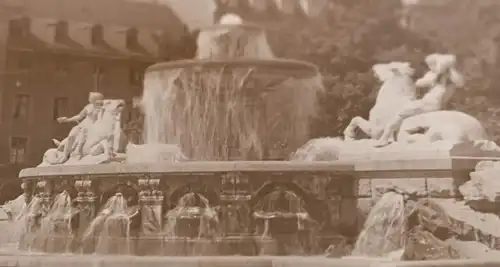 tolles altes Negativ - Wittelsbacher Brunnen München - 20-30er Jahre 