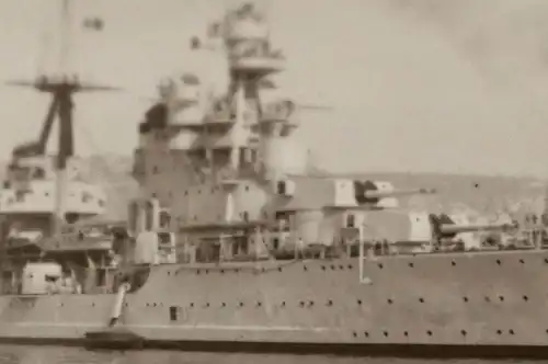 tolles altes Negativ - Hafen mit zwei Zerstörer ? Kriegsmarine ?- 30-40er Jahre 