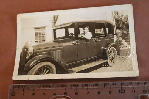 tolles altes Foto - Mann mit Oldtimer - Amerika - 20-30er Jahre