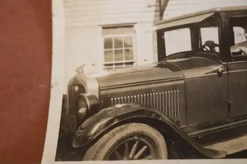 tolles altes Foto - Mann mit Oldtimer - Amerika - 20-30er Jahre