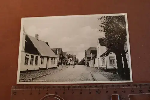 tolle alte Karte - Bredstedt Norderstrasse  als Feldpost gelaufen 1941
