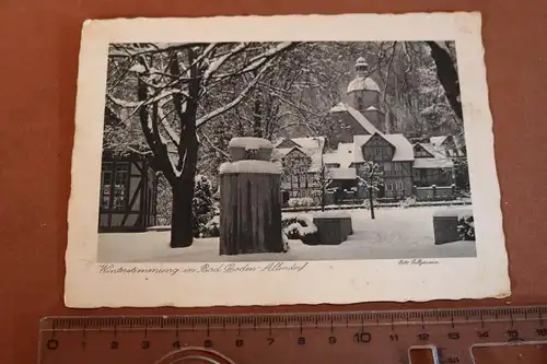 tolle alte Karte - Weihnachtsgruss Kurverwaltung Bad Sooden - Allendorf 1938