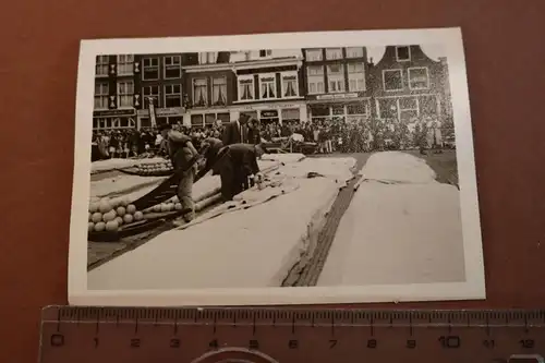 tolles altes Foto - Niederlande  ??? - Käsemarkt ????  Früchte ???