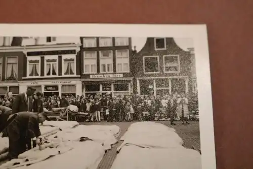 tolles altes Foto - Niederlande  ??? - Käsemarkt ????  Früchte ???