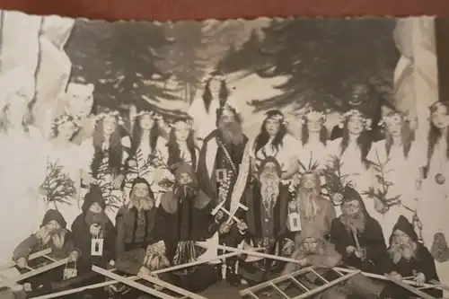 tolles altes Gruppenfoto Schulklasse Theateraufführung 1925