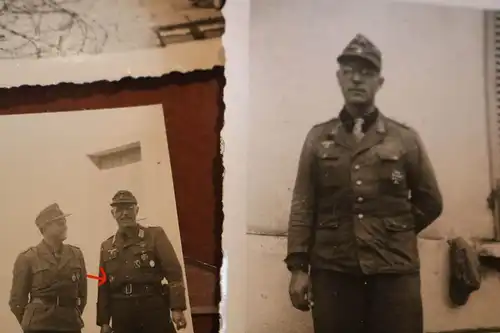 15 tolle alte Fotos  eines Soldaten - Frankreich, Briançon 1945 - DKiG Träger, 