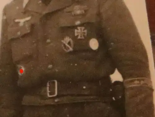 15 tolle alte Fotos  eines Soldaten - Frankreich, Briançon 1945 - DKiG Träger, 