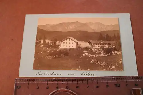 tolles altes Foto - Fischerhaus am Eibsee - 1900 -1910 ?