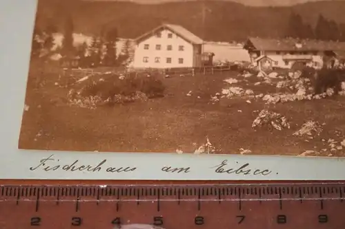 tolles altes Foto - Fischerhaus am Eibsee - 1900 -1910 ?