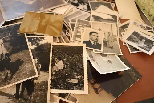 alte Bahlsendose voller Fotos  ab ca. 1910 -70er Jahre ?