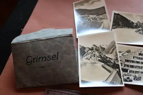 alte Kleinbildserie - Grimsel Schweiz 12 Ansichten - 30er Jahre ???