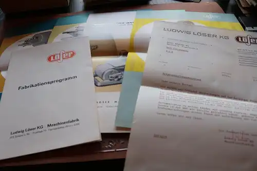 toller alter Umschlag der Firma L. Löser KG Speyer mit Werbung 1966