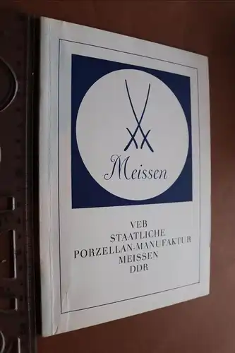 altes Heft VEB Staatliche Porzellan-Manufaktur Meissen, DDR