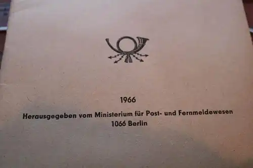 altes Heft - Verzeichnis der Postscheckkonten der Kreditinstitute DDR 1966