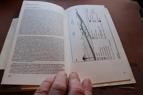 tolle alte Landkarte - Thüringer Wald und Vorland mit Erläuterungen 1986
