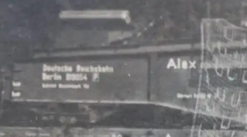vier große alte Fotos - Eisenbahngeschütz Alex  - Wehrmacht - selten ?