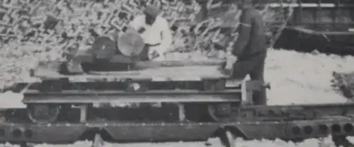 vier große alte Fotos - Eisenbahngeschütz Alex  - Wehrmacht - selten ?