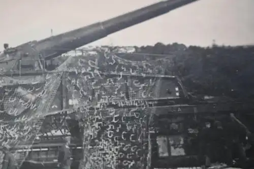 vier große alte Fotos - Eisenbahngeschütz Alex  - Wehrmacht - selten ?