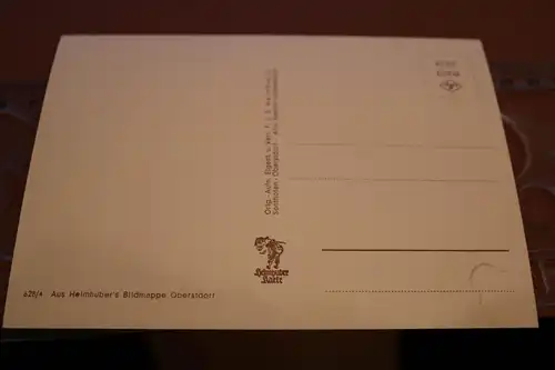 alte Karte-   Oberstdorfer Stellwagen  Oberstdorf - 60er Jahre ?