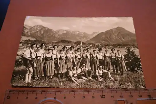 alte Karte-   Schuhplattlergruppe Oberstdorf - 60er Jahre ?