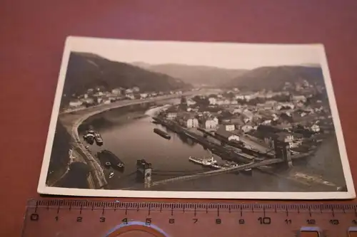 alte Karte-  Ansicht Tetschen an der Elbe - 1930 mit tschechischer Marke 