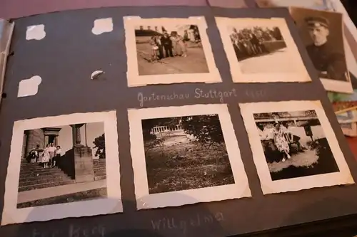 Konvolut - Fotoalbum, Fotos, Reichsmark, Postkarten 