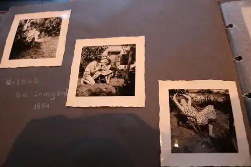 Konvolut - Fotoalbum, Fotos, Reichsmark, Postkarten 