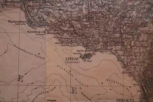 alte Karte  Deutsches Reich  660 Lindau und Umgebung 1932