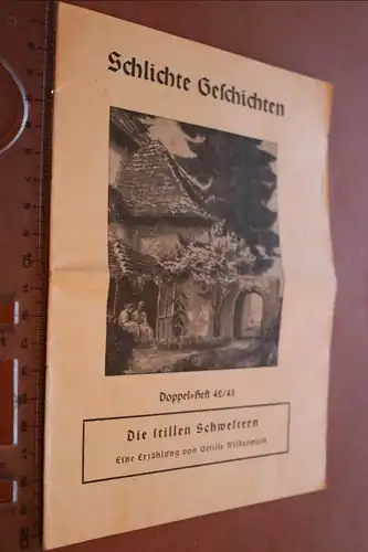 altes Heft - Schlichte Geschichten Doppel-Heft 42/43 - Die stillen Schwestern