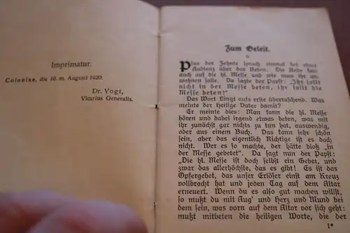 altes Guardini  Meßandacht Heft ?  1920 