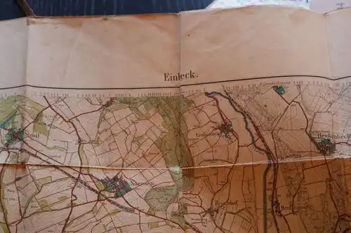 alte topographische Karte von Einbeck - 1910