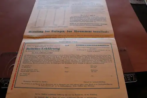 alter Versicherungsausweis der Deutsche Frauen-Zeitung 1938