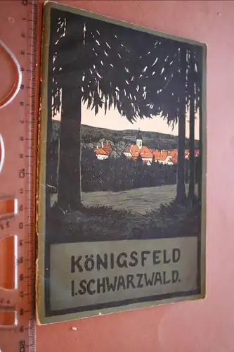 tolles altes Informationsheft Luftkurort Königsfeld i. Schwarzwald 1910-30 ??