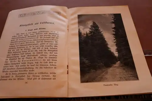 tolles altes Informationsheft Luftkurort Königsfeld i. Schwarzwald 1910-30 ??