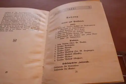 tolles altes Informationsheft Luftkurort Königsfeld i. Schwarzwald 1910-30 ??