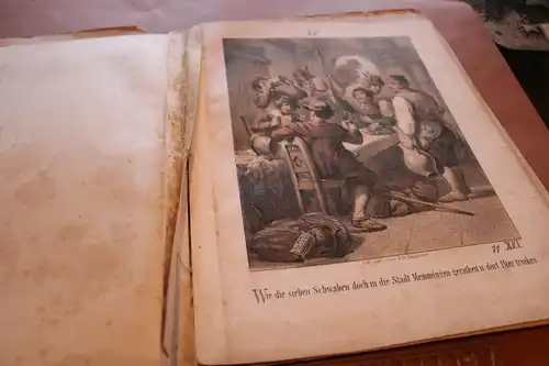 Rarität ?? Deutsche Volksbücher - Die sieben Schwaben von 1856