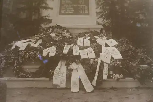 altes Glasnegativ - Ehrendenkmal Gefallener 1. Weltkrieg - Reipzig, Lebus ???