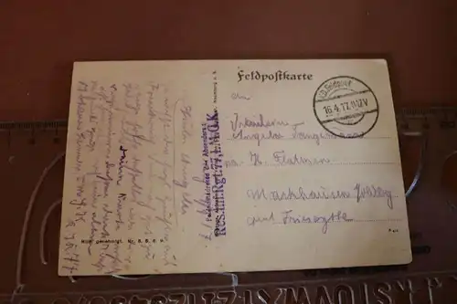 tolle alte Karte - Feldpostkarte - Ansichten Puisieux 1917