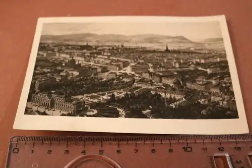 tolle alte Karte - Panoramazeichnung von Wien 1928