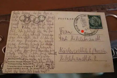 tolle alte Karte - Berlin Reichsportfeld - Olympia 1936 