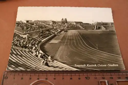 tolle alte Karte - Rostock - Ostsee-Stadion  1960