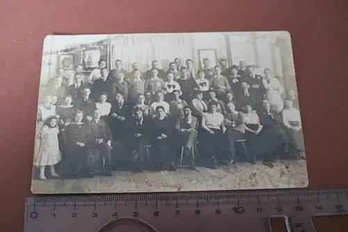 tolles altes Gruppenfoto mit Fussballspielern ??? Vereinslogo FTA ?? 1900-1910