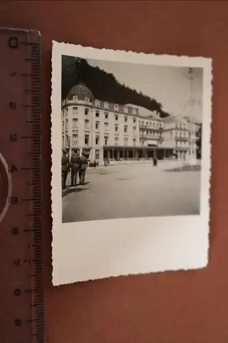 tolles altes Foto Soldaten - Palace Hotel des Bains - Belgien 40er Jahre