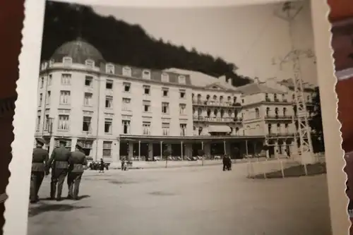 tolles altes Foto Soldaten - Palace Hotel des Bains - Belgien 40er Jahre